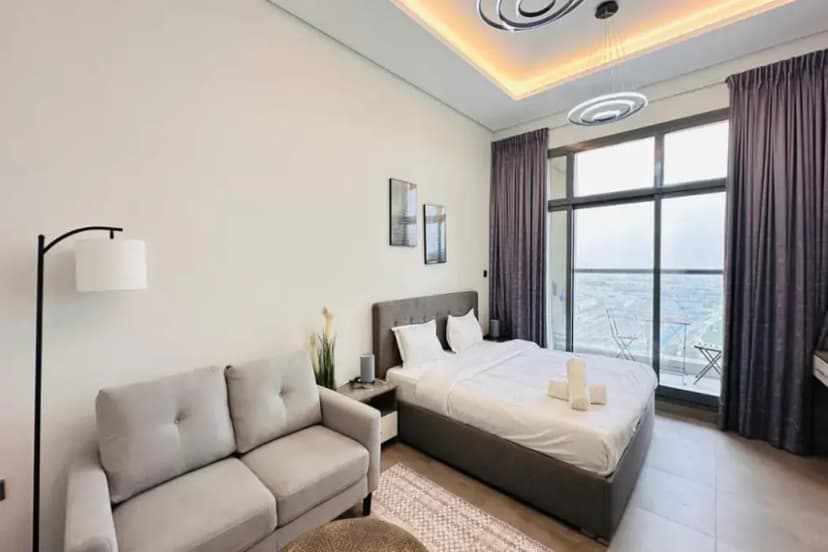 Upscale Apartment at Oval Tower Near Downtown with Balcony and Parking by Belvilla